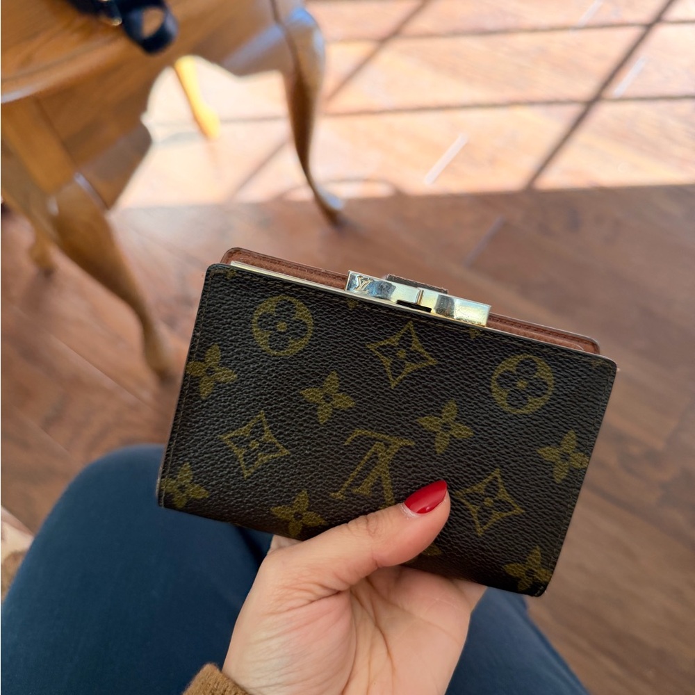 Louis Vuitton Brown and Gold Monogram Card wallet